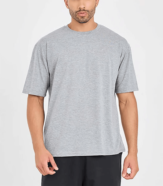 Gray Heavyweight Oversized Male T-Shirt