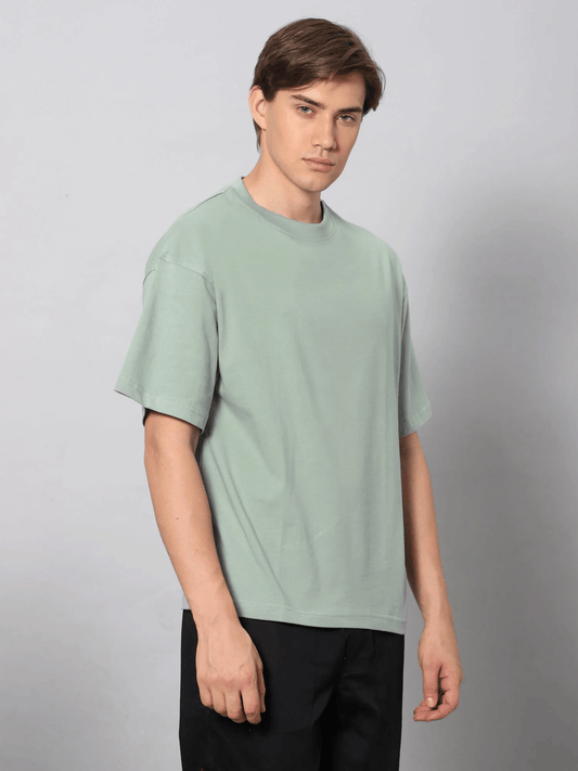 Green Heavyweight Oversized Male T-Shirt